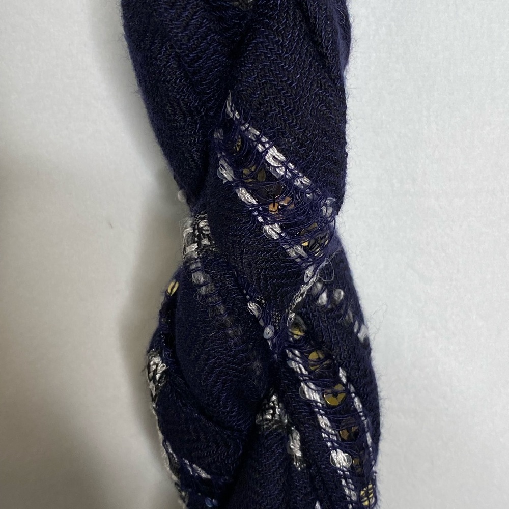 Navy Ann Taylor Scarf NWT